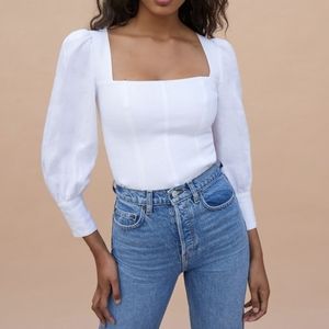 Reformation linen top